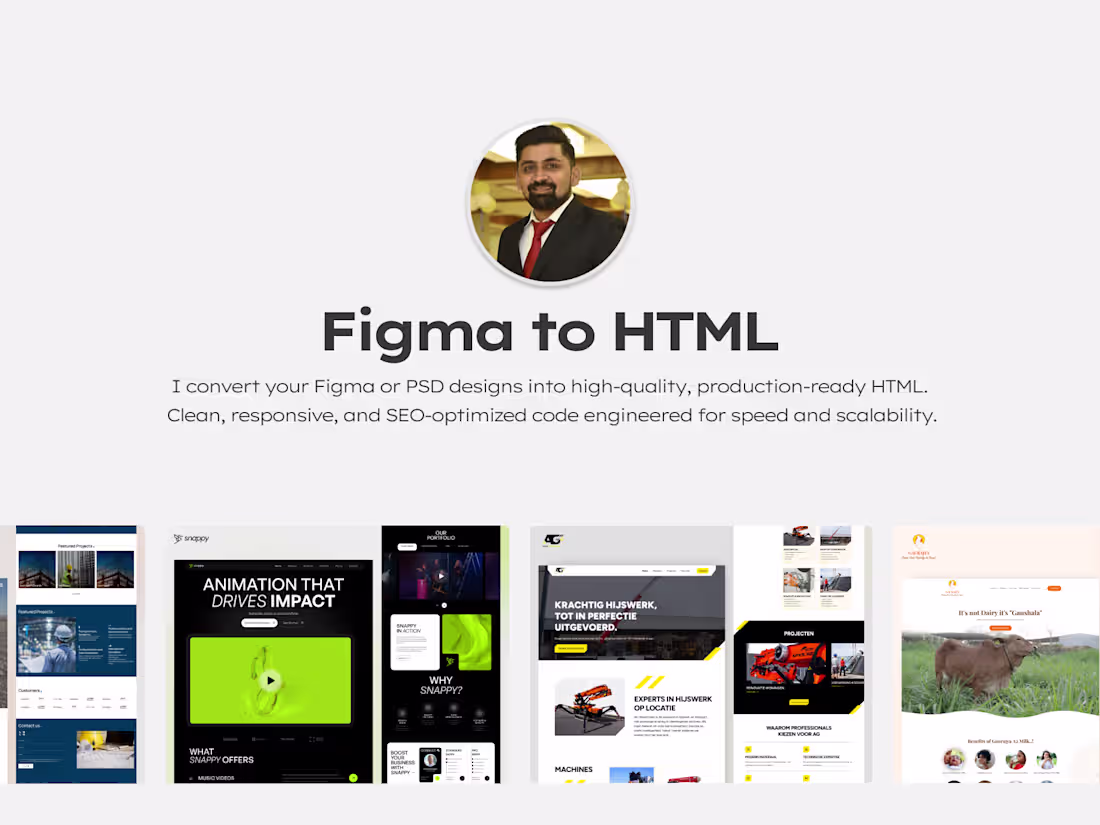 Cover image for HTML | Figma to HTML Website Conversion