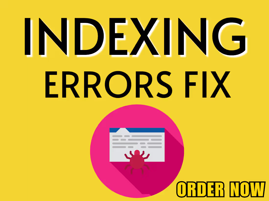 Cover image for I will fix indexing errors on your webpage by manually auditing