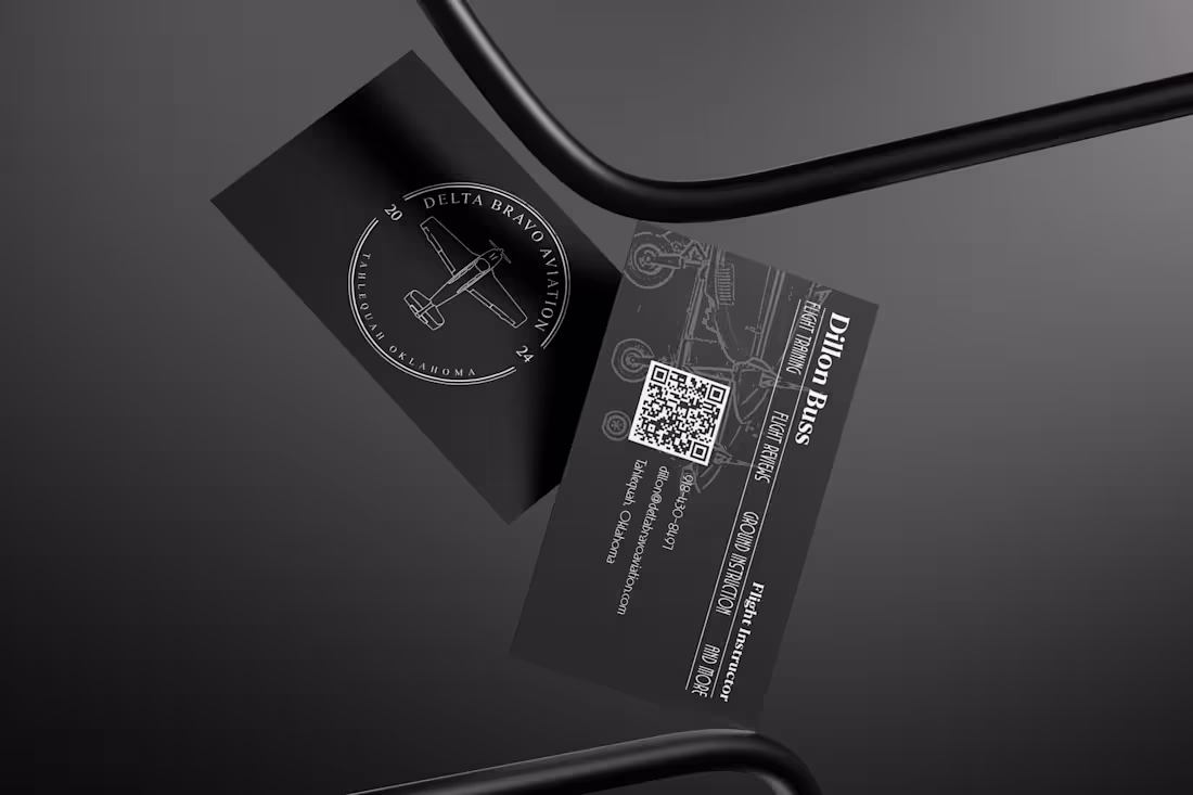 Cover image for Aviation School Business Card