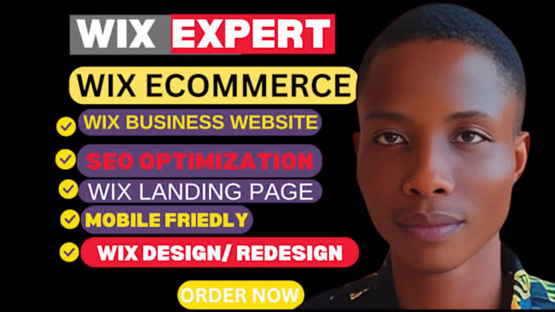 Cover image for  wix website design and wix website redesign or wix ecommerce 