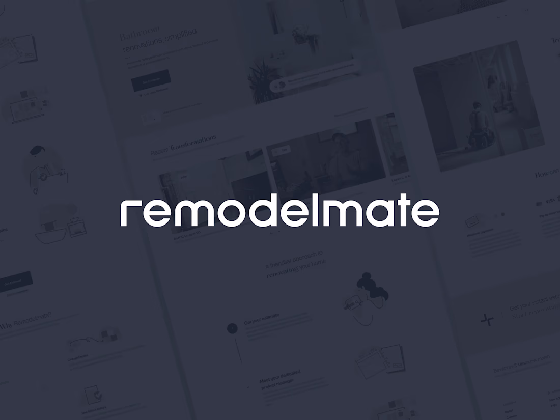 Cover image for Remodelmate Website Redesign