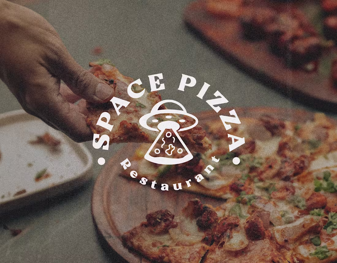 Cover image for Space pizza brand identity