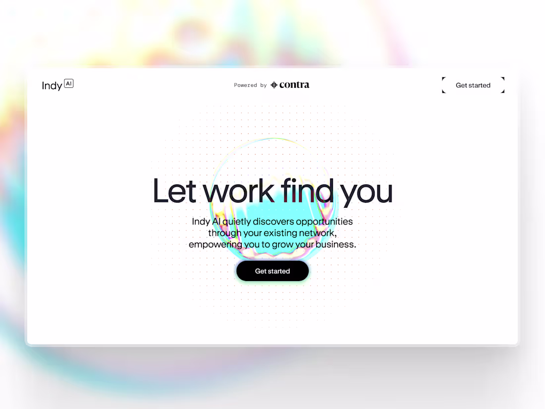 Cover image for Indy AI Framer Site & Identity