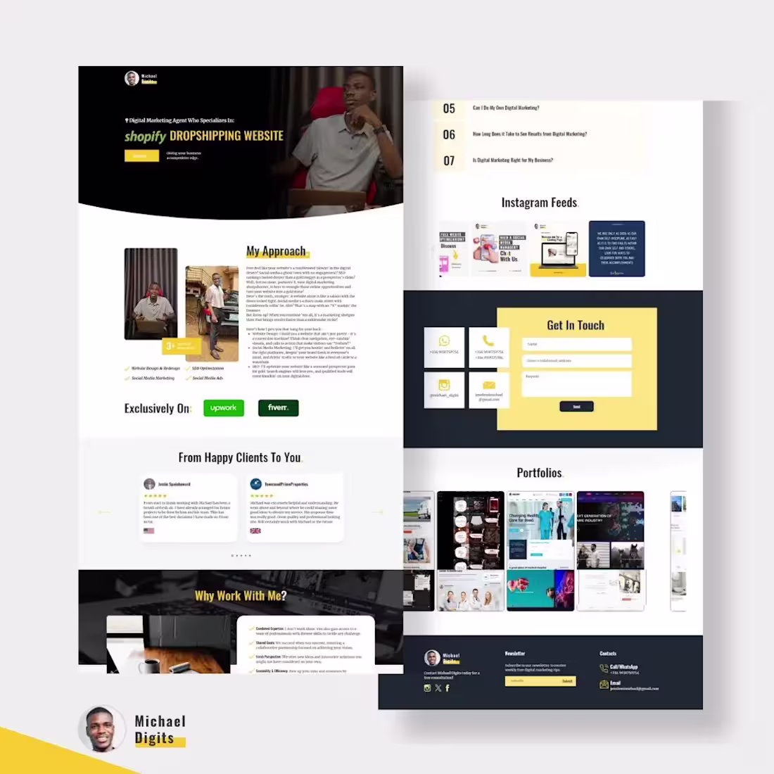 Cover image for My personal website designed on Wix :: Behance