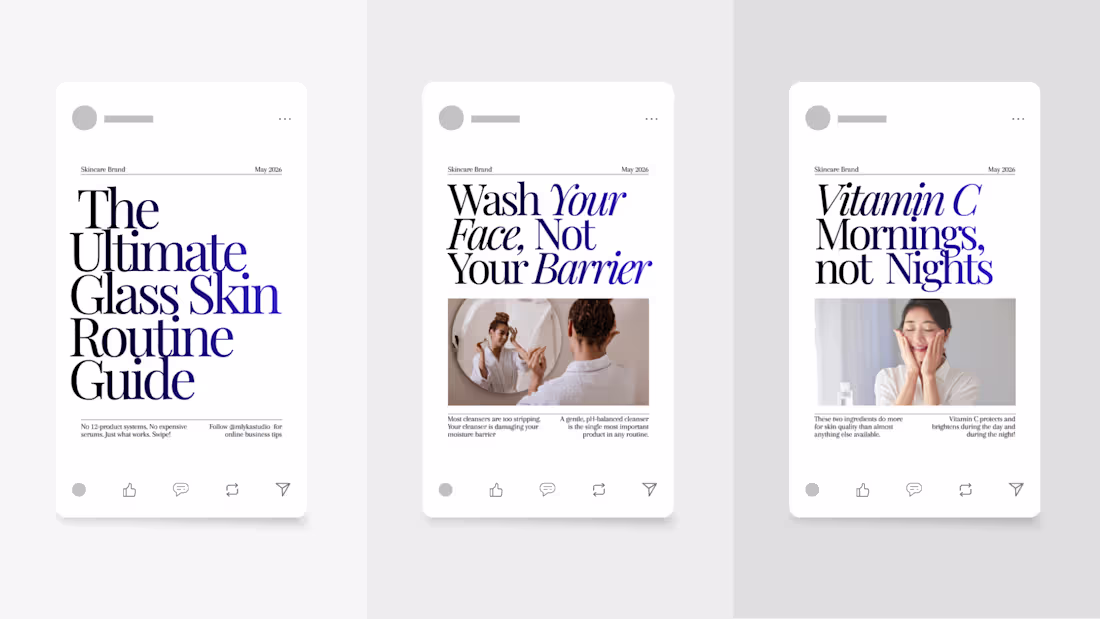 Cover image for Acne to Glass Skin Transformation Guide