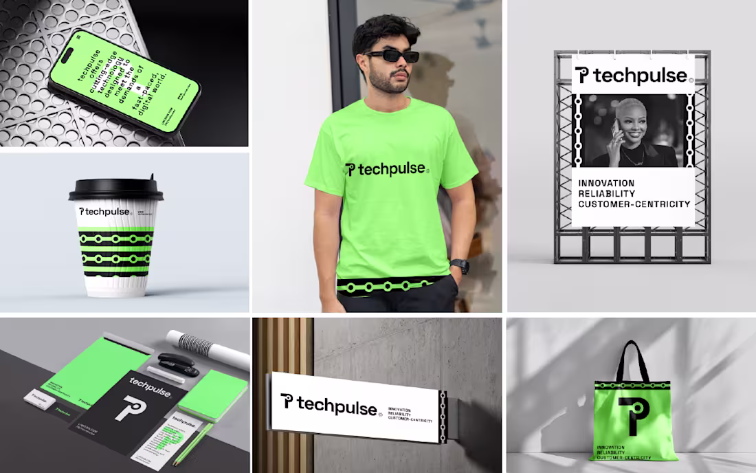 Cover image for techpulse - Logo design