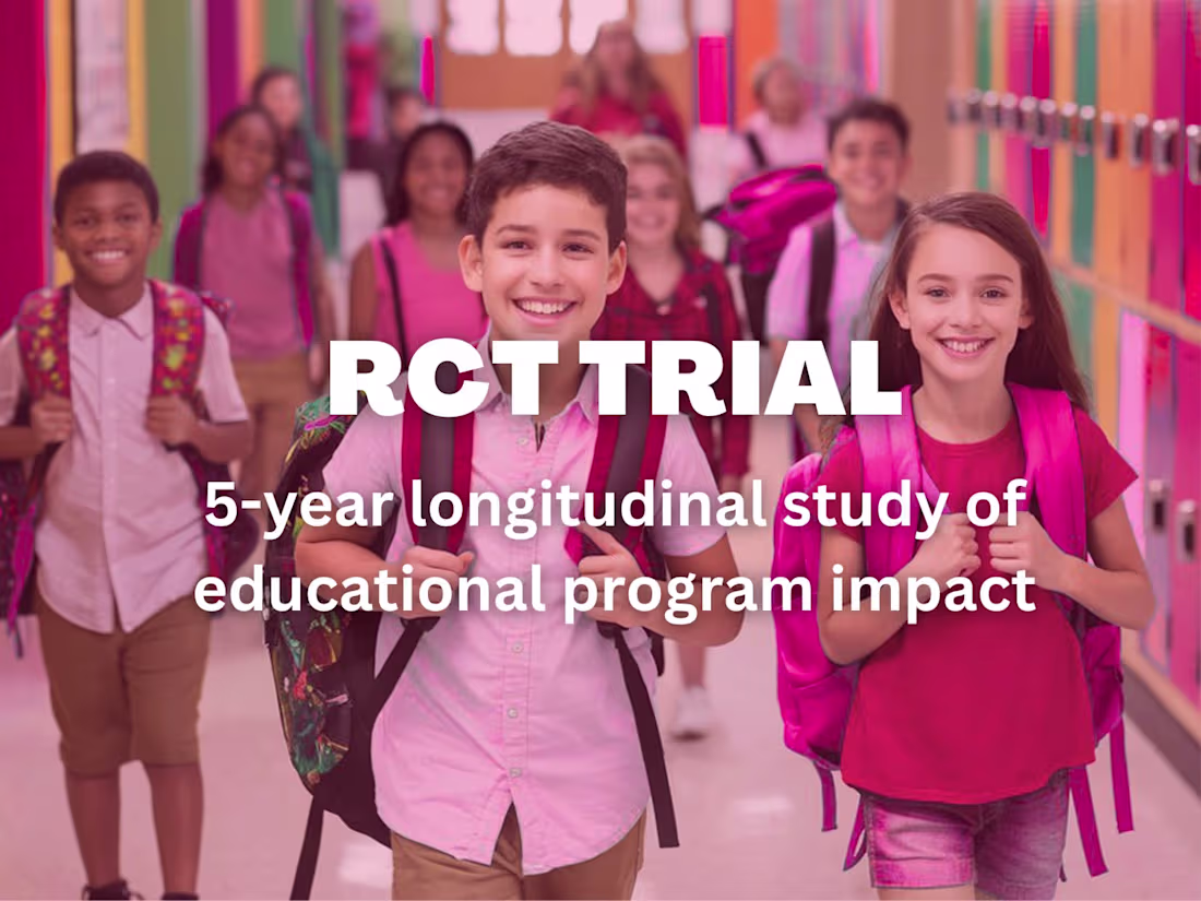 Cover image for 5-Year Randomized Control Trial (RCT): Federally Funded by EIR