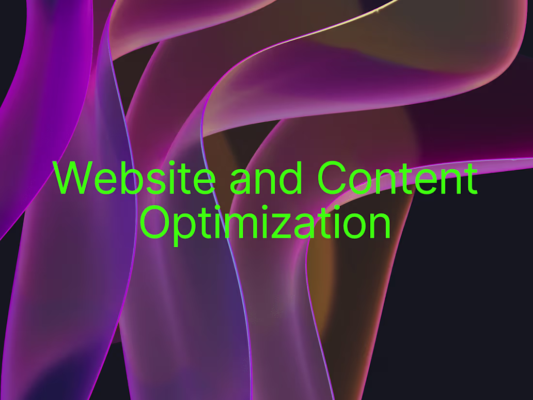 Cover image for Website and content optimization