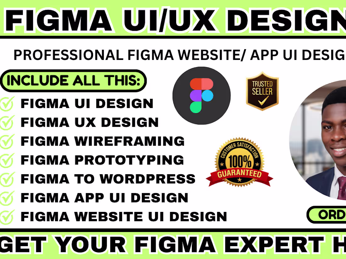 Cover image for I will design figma mobile app design figma landing page design