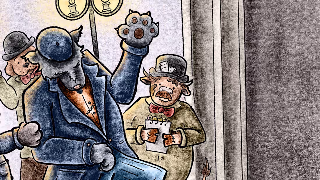 Cover image for True Story of Three Little Pigs