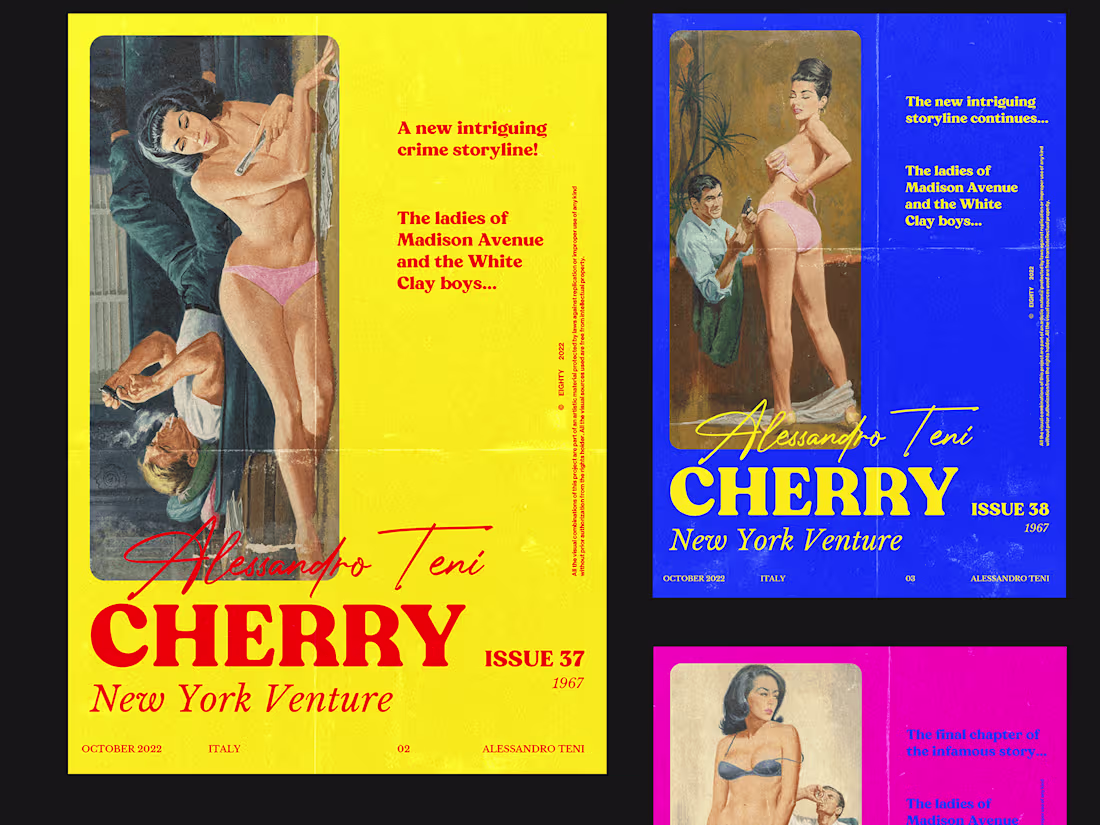 Cover image for Cherry Venture - Pulp magazine concept