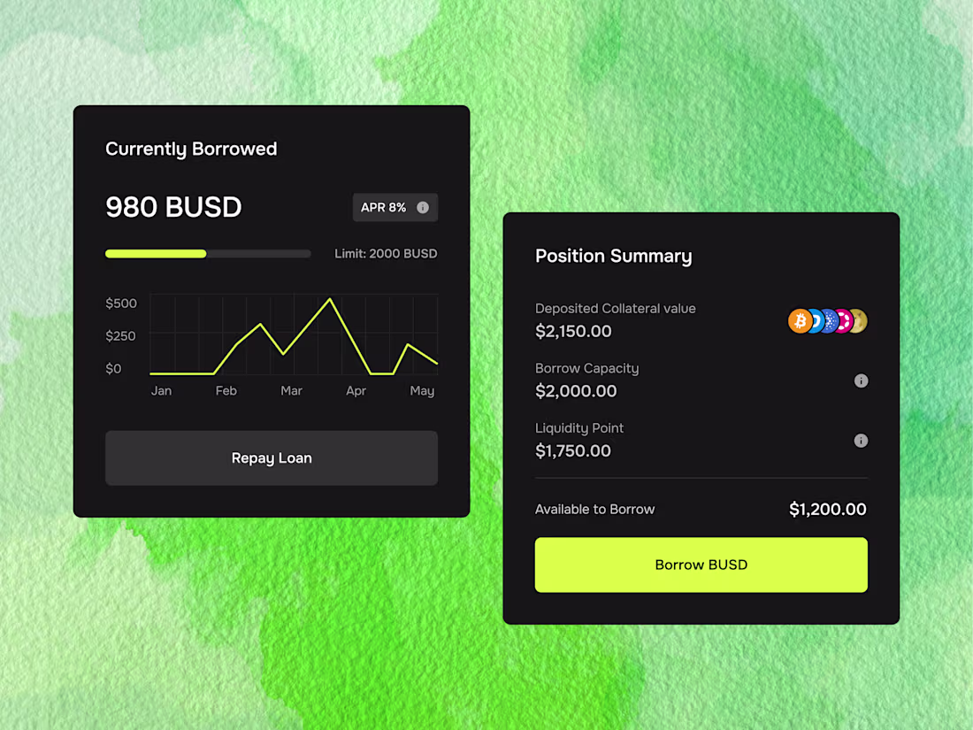 Cover image for Defi Lending Protocol - Dashboard & Widgets