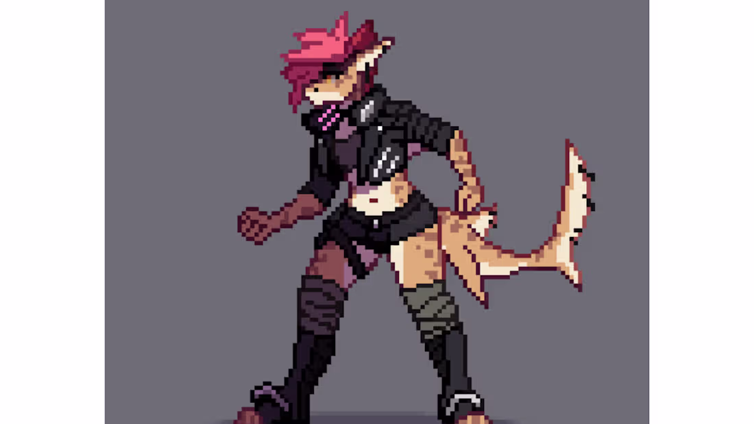 Cover image for pixel character