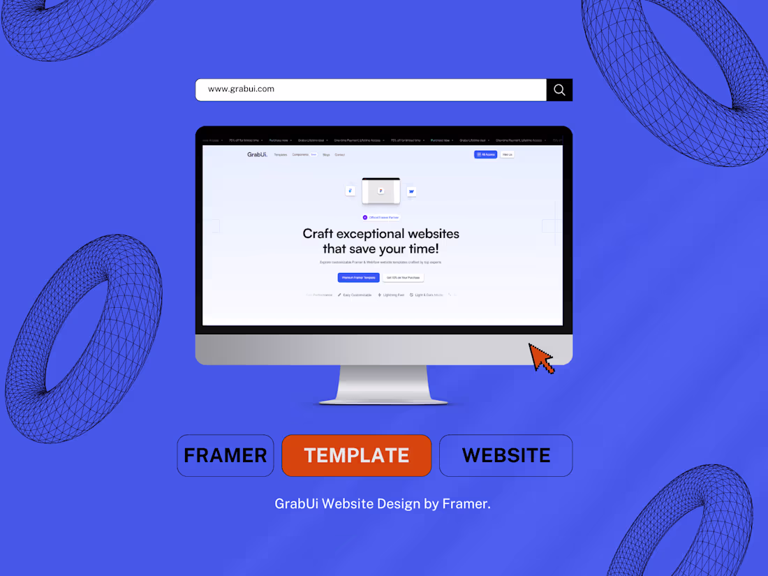 Cover image for Grabui - Framer Template Library