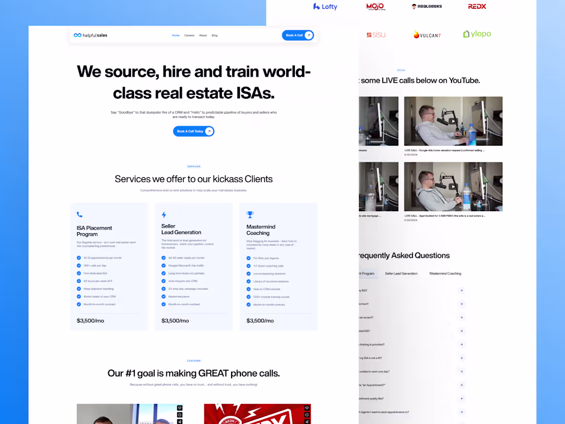 Cover image for HelpfulSales Rebranding and Website Development in Framer
