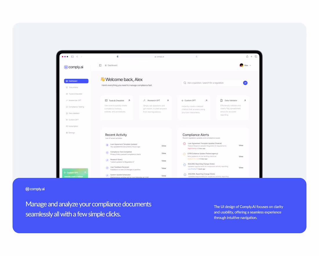 Cover image for Comply.ai (http://Comply.ai) is an AI