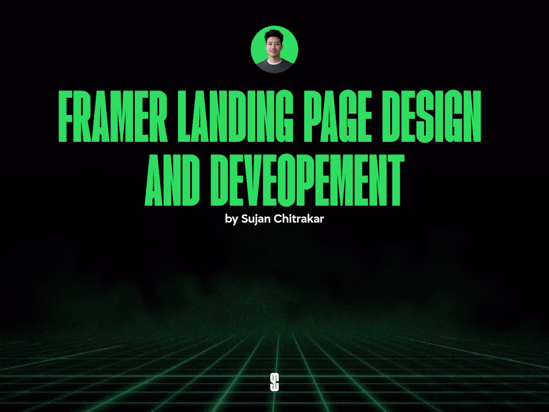 Cover image for Framer Landing Page Design and Development