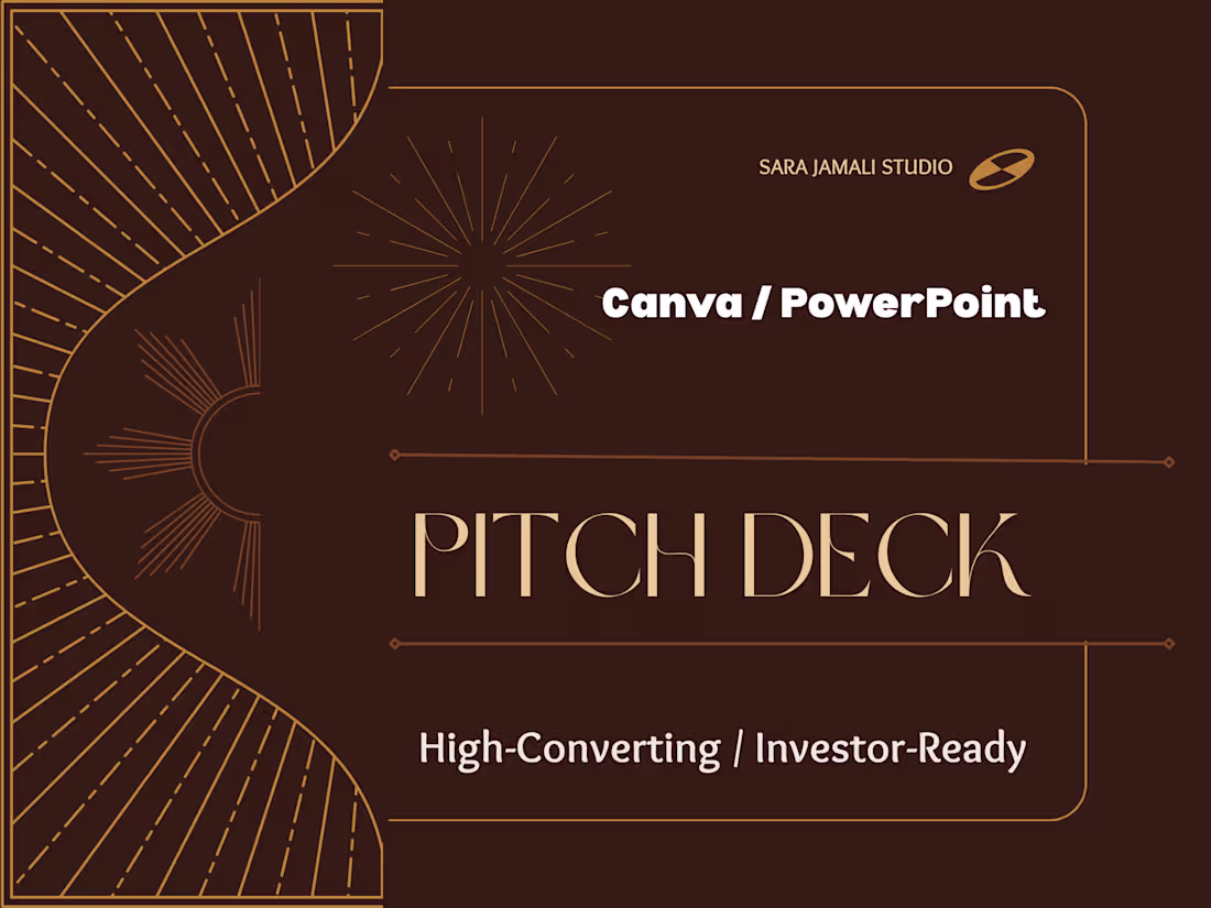 Cover image for Startup Pitch Deck & Investor Presentation Design in Canva