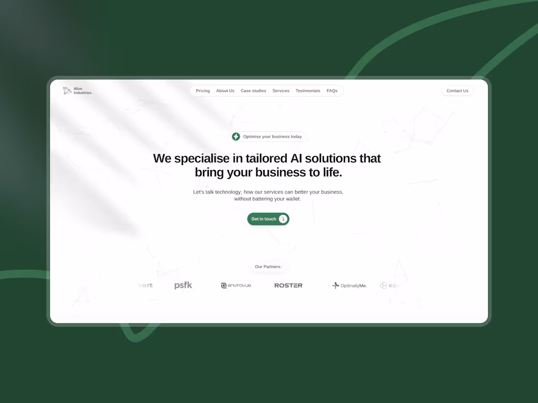 Cover image for Case Study: Alive Industries Website Redesign
Duration: 3 weeks