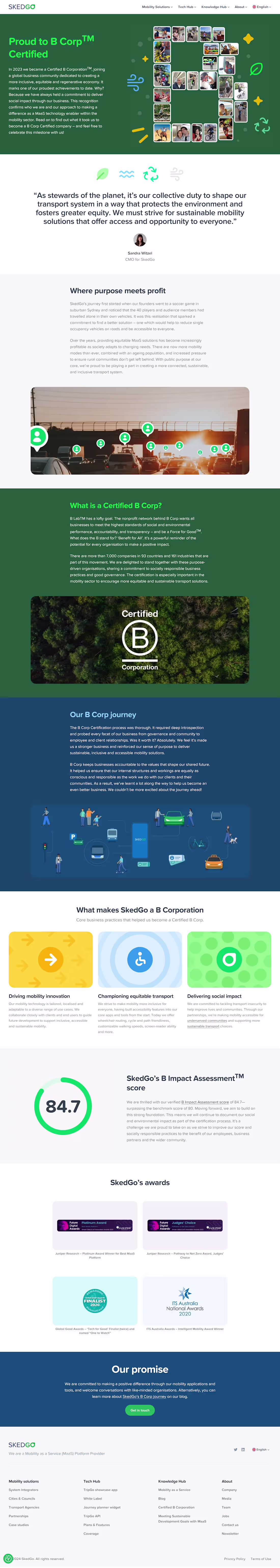 Cover image for Landing Page - SaaS - SkedGo