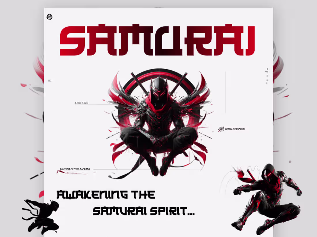 Cover image for Immersive Samurai Game for Enthusiasts - UI Design 