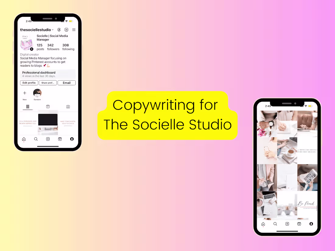 Cover image for The Socielle Studio Instagram