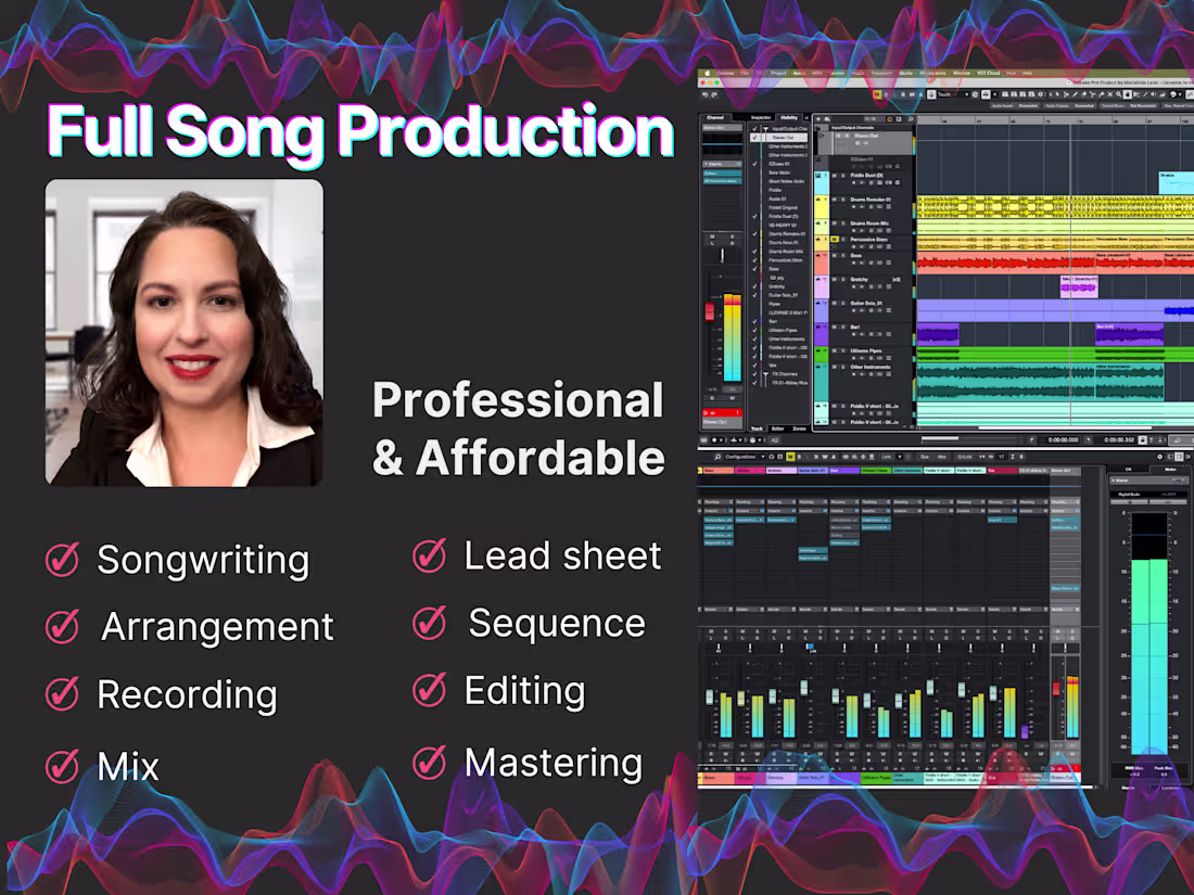 Cover image for Full Song Production - from idea to mastered song