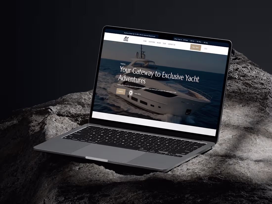 Cover image for Yachtora Luxury Voyage Website Development in Webflow