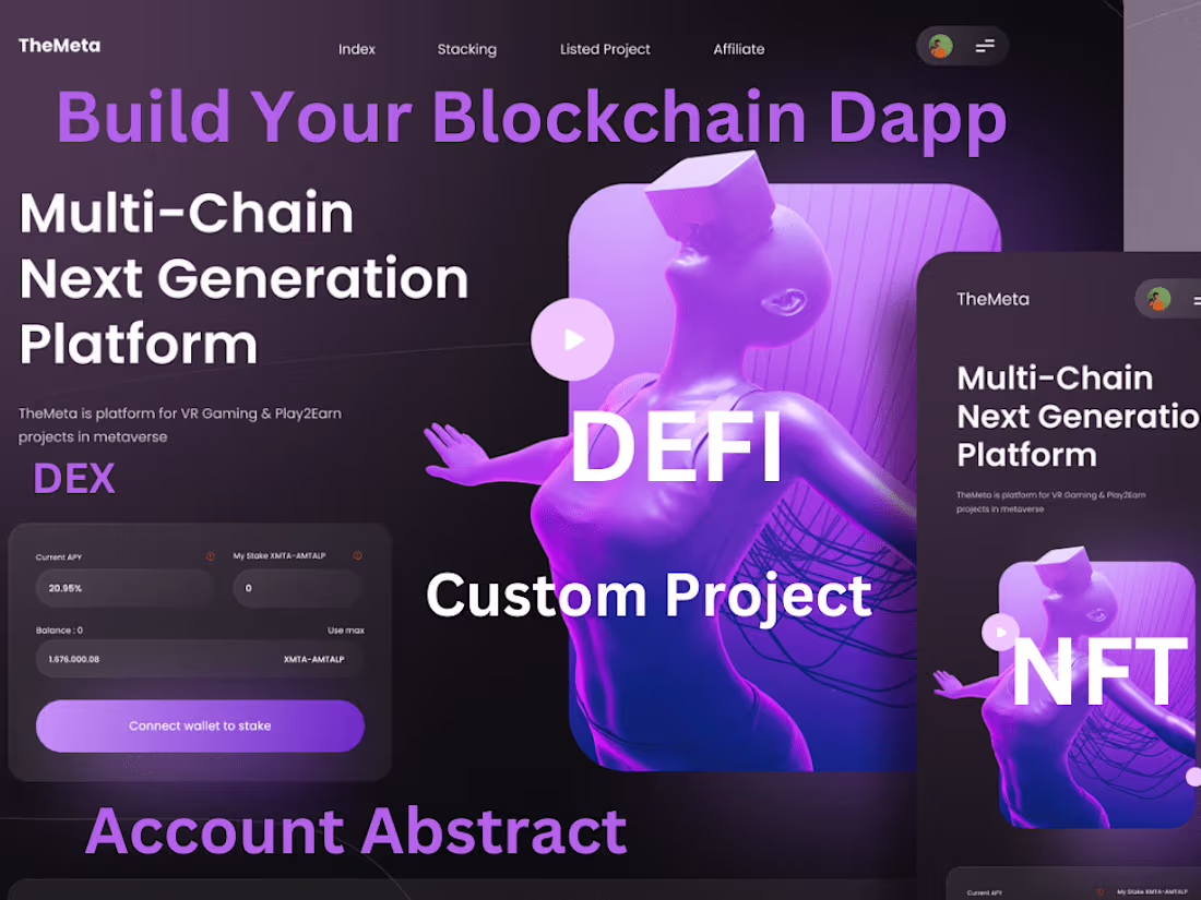 Cover image for I will build your cross chain blockchain Dapp smart contract