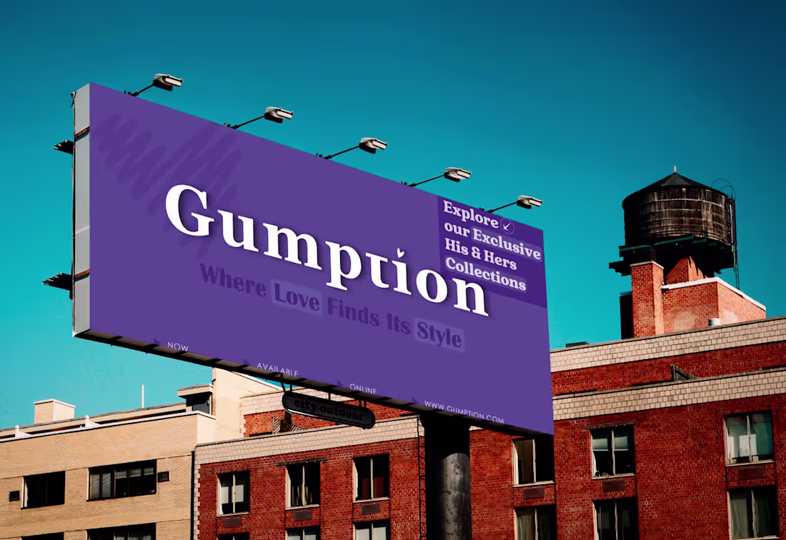 Cover image for GUMPTION | Billboard design for a fashion company