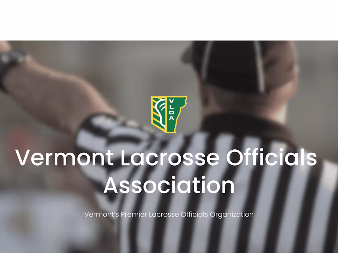 Cover image for Vermont Lacrosse Officials Association