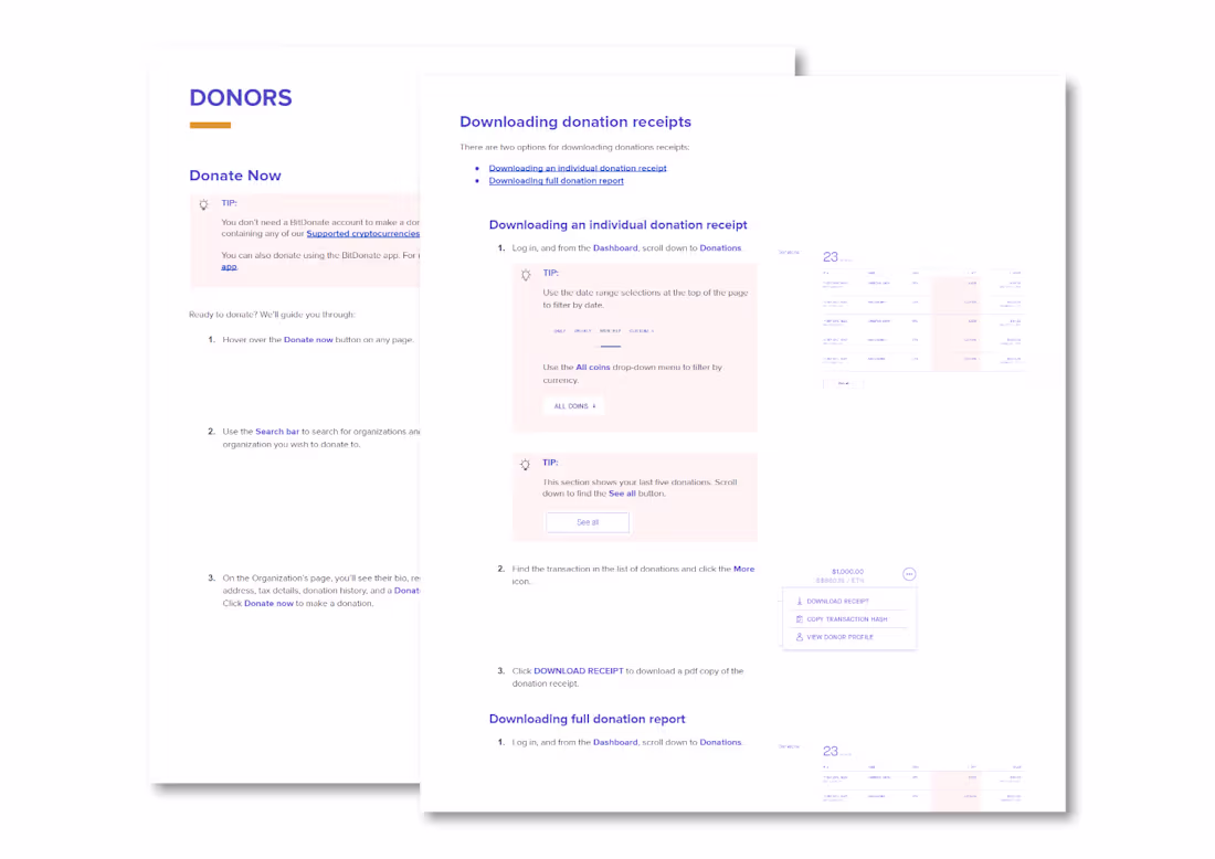 Cover image for BitDonate knowledge base