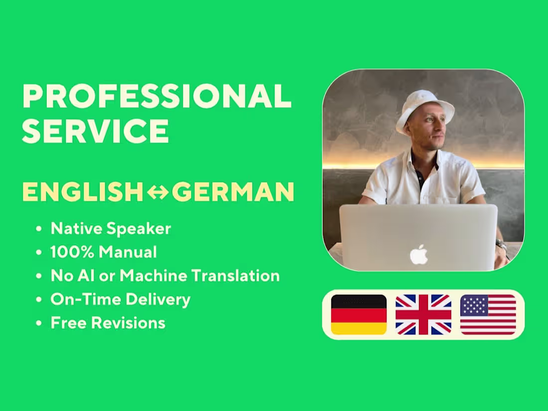 Cover image for Translation of Documents from English to German