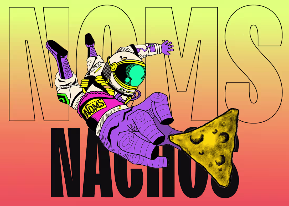 Cover image for NOMS NACHOS Shopify Website + Social Media Branding