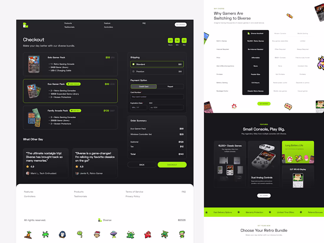 Cover image for Retro Gaming Console E-commerce Website