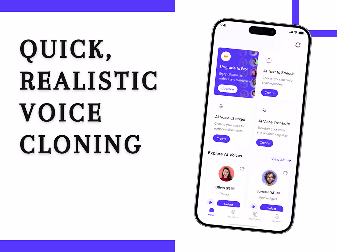 Cover image for Vocalyn: AI Voice Generation App