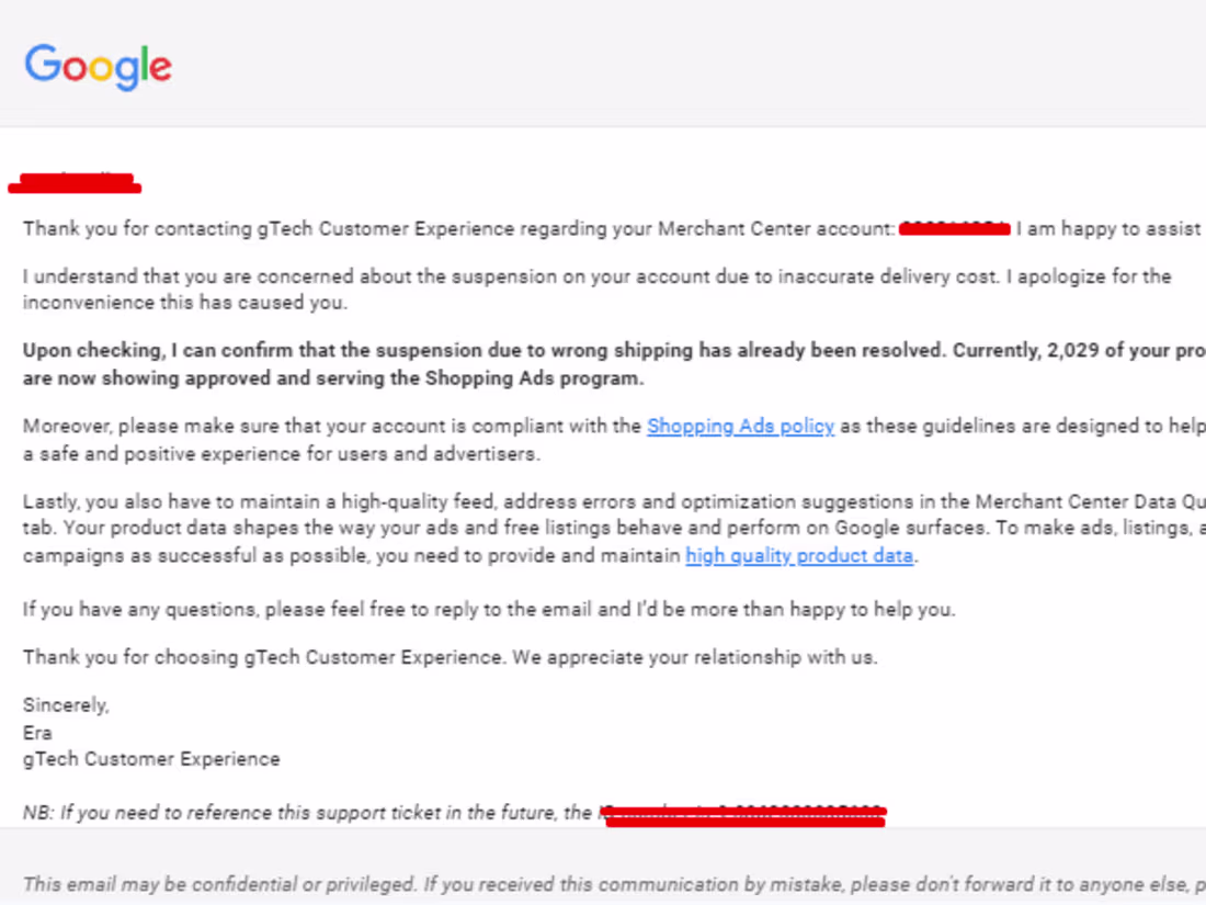 Cover image for Incorrect Shipping In Your GMC Account