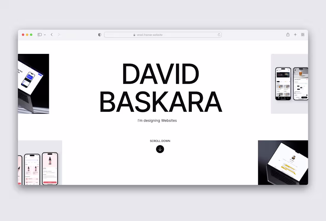 Cover image for Vexel: Minimal Portfolio Template Development