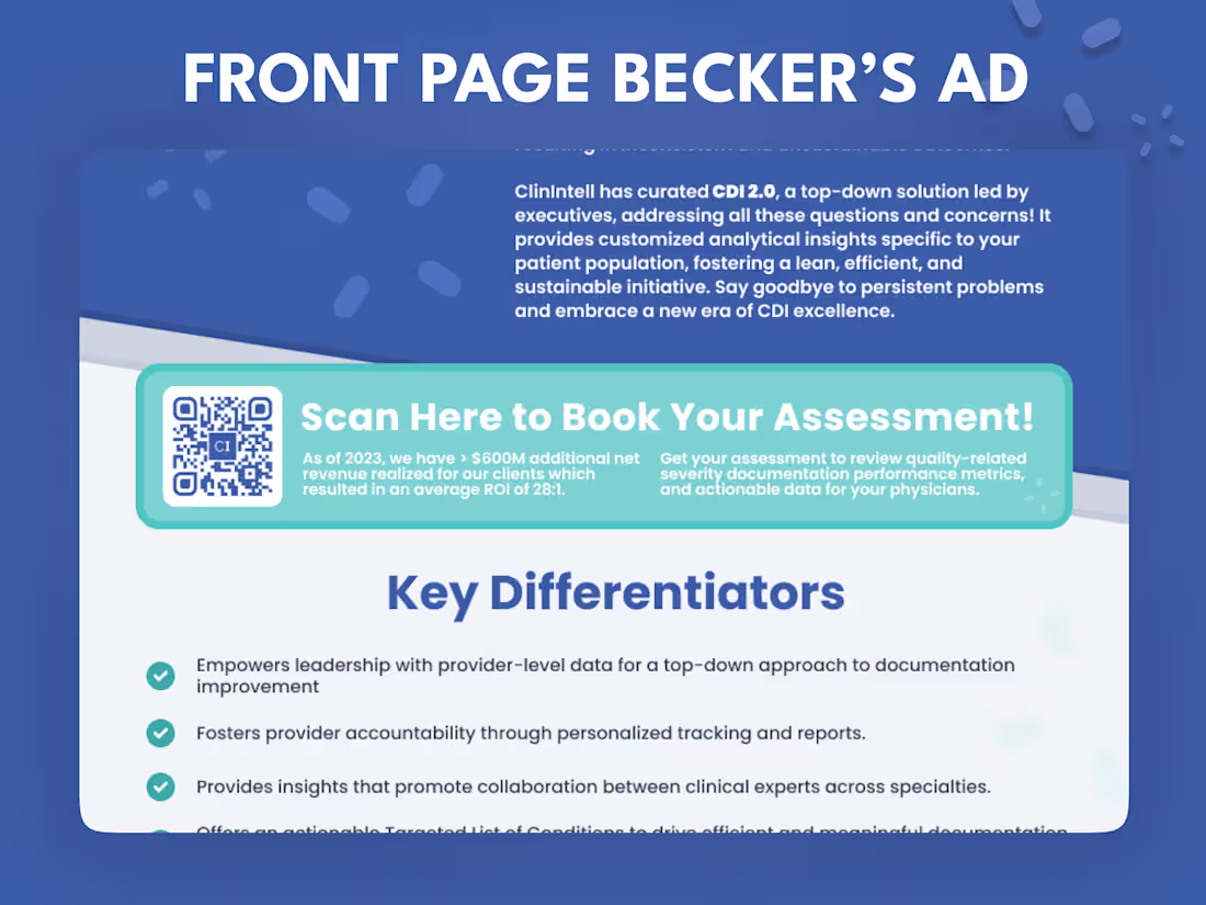 Cover image for Front Page Triumph at Becker's Health