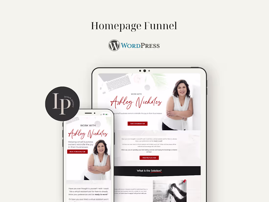 Cover image for Homepage Funnel Build for Online Business Manager