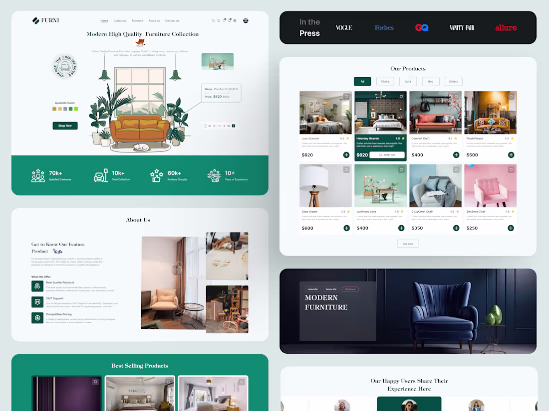 Cover image for Innovative Furniture UI Design: Minimal, Modern, Durable
