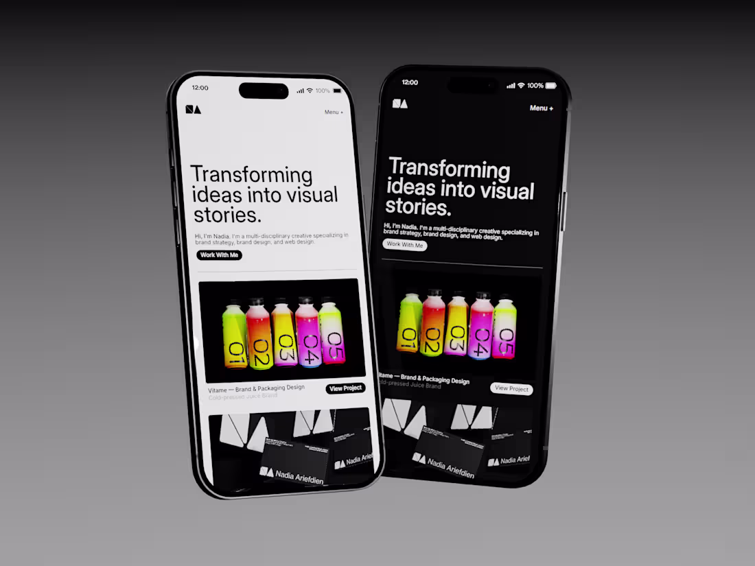 Cover image for Nadia Ariefdien – Website Design