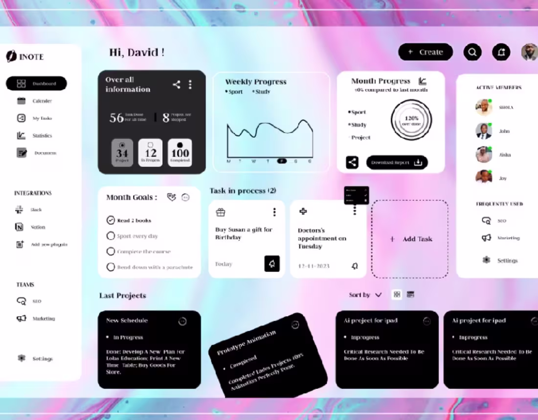 Cover image for Inote Dashboard 