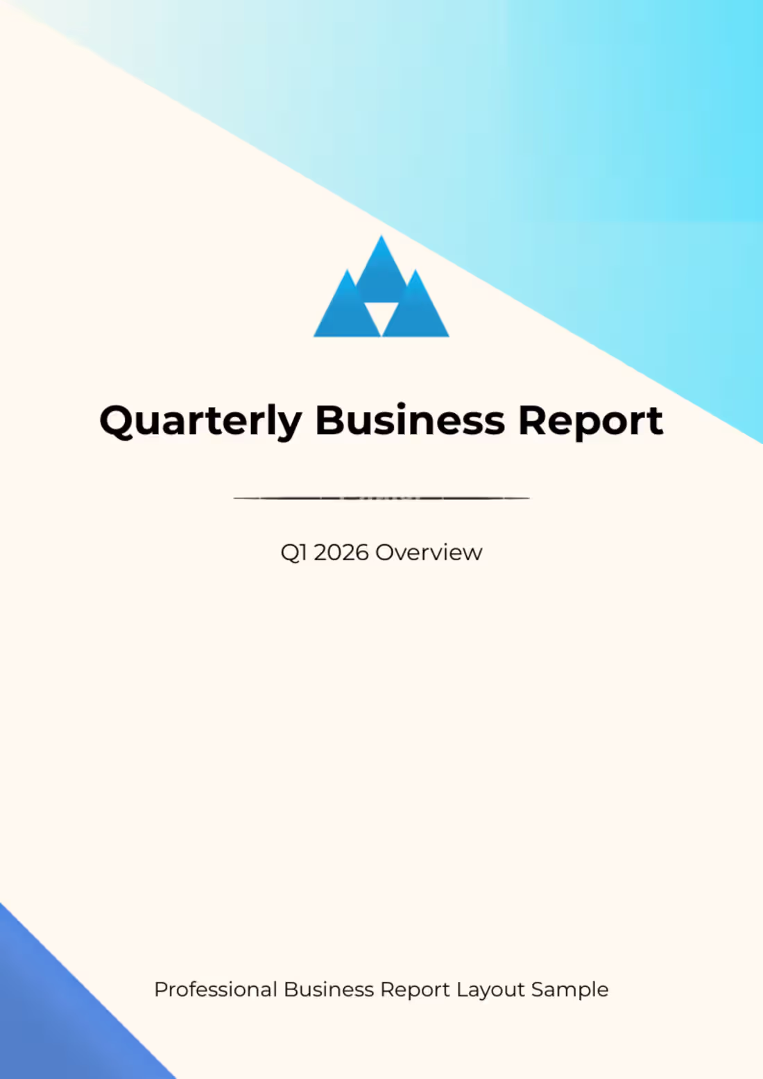 Cover image for :Minimal Business Report PDF Layout
Clean