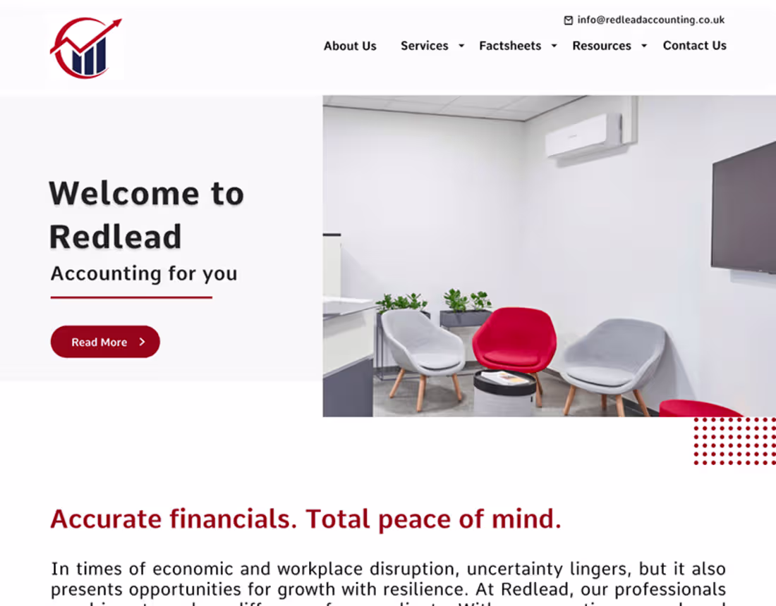 Cover image for Accounting website Homepage on Behance