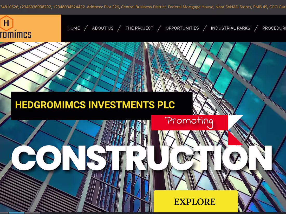 Cover image for Hedgromi MCS Nigeria | Construction, Engineering & Project Mana…