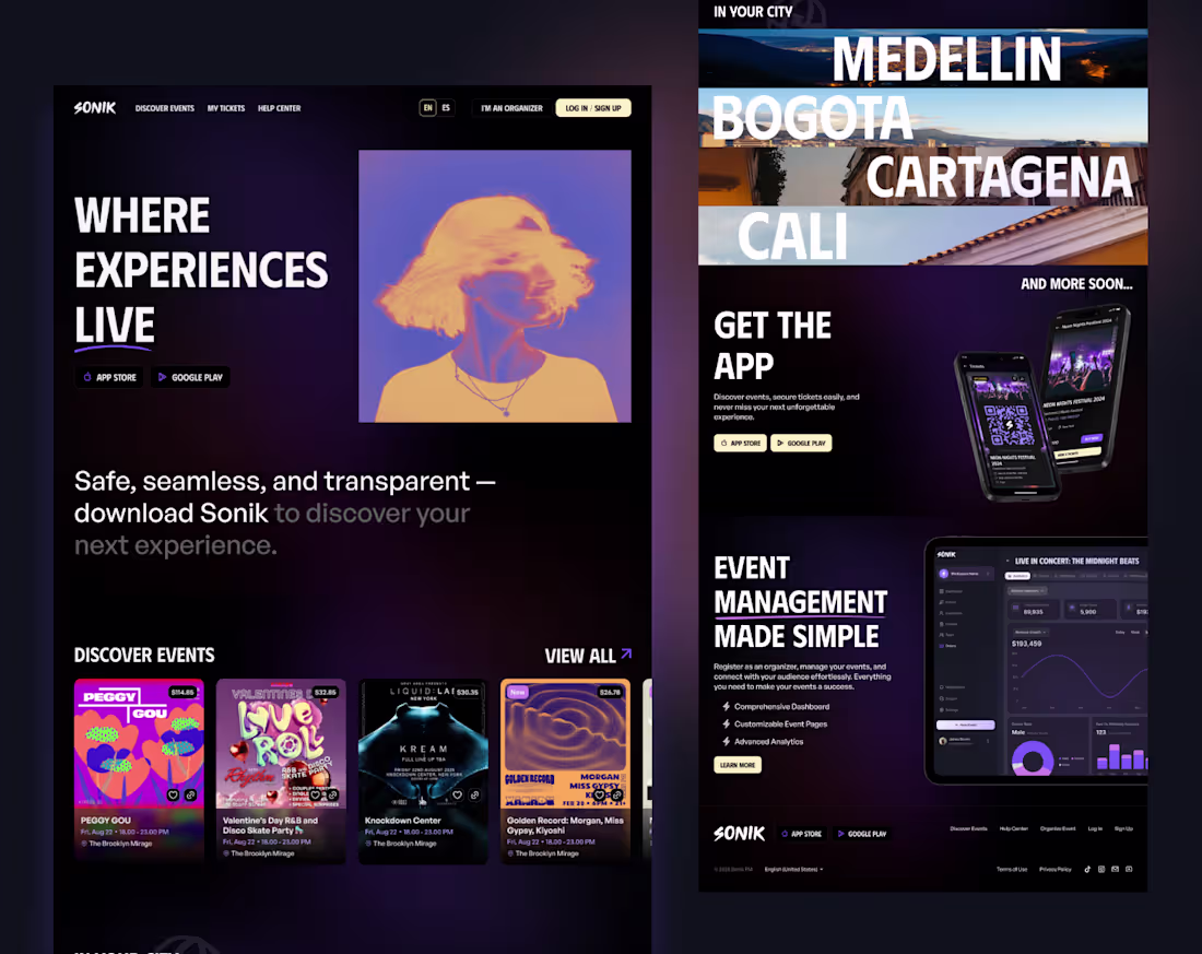 Cover image for Sonik.fm Event Platform Development