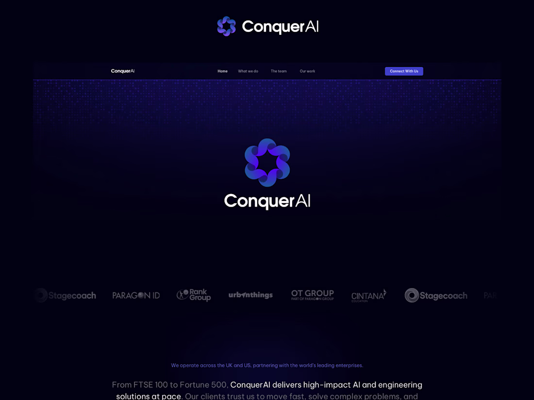 Cover image for Conquer AI - Software Engineering Consultancy