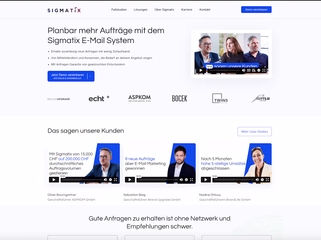 Cover image for Sigmatix - Created a professional and modern website 