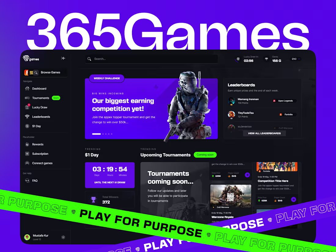 Cover image for 365Games: Gaming & Esports Platform